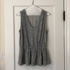 Banana Republic Polka Dot Peplum Top